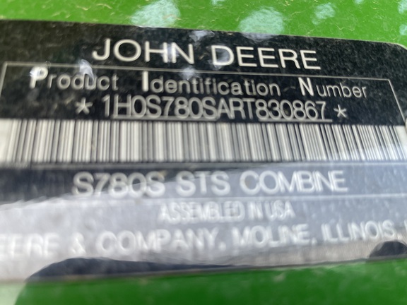 2024 John Deere S780 Combine