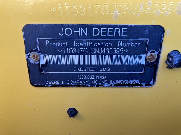 2022 John Deere 317G Compact Track Loader