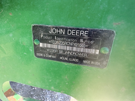 2023 John Deere W235R Windrower