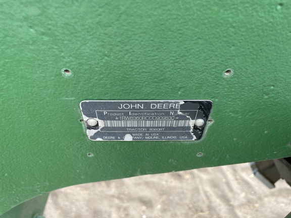 2013 John Deere 8360RT Tractor Rubber Track