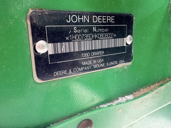 2019 John Deere 735D Header Combine