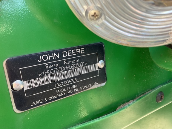 2019 John Deere 735D Header Combine