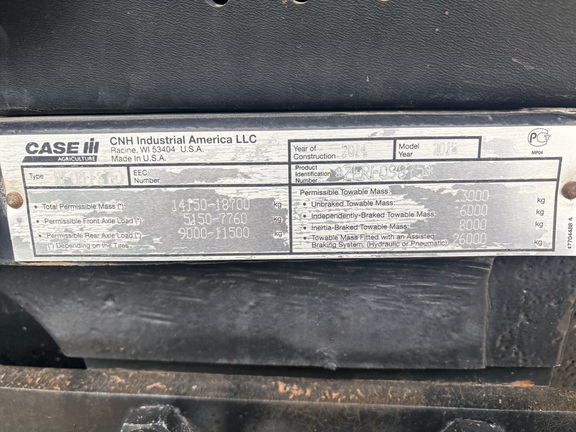 2015 Case IH Magnum 380 Rowtrac Tractor