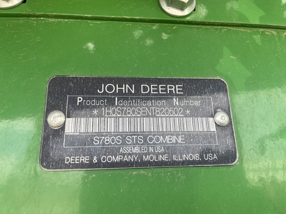 2022 John Deere S780 Combine