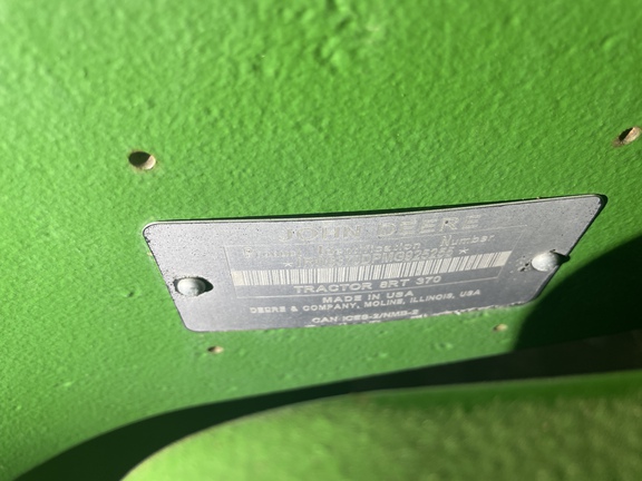 2021 John Deere 8RT 370 Tractor Rubber Track