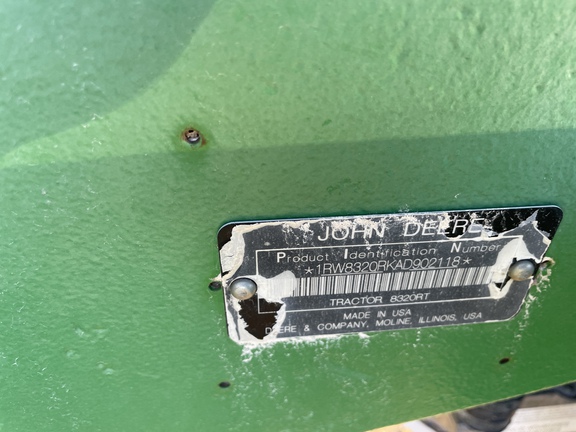 2010 John Deere 8320RT Tractor Rubber Track