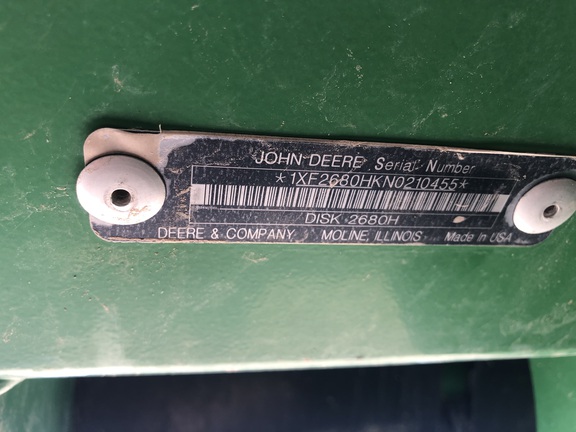 2021 John Deere 2680H Disk