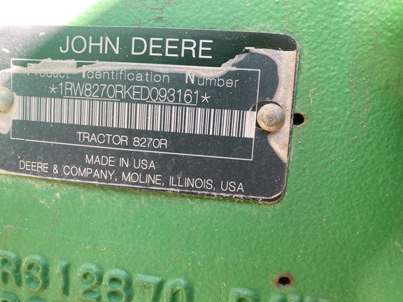 2014 John Deere 8270R Tractor