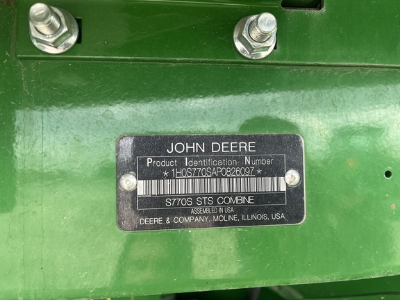 2023 John Deere S770 Combine