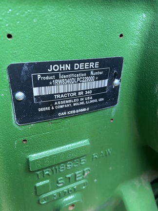 2023 John Deere 8R 340 Tractor