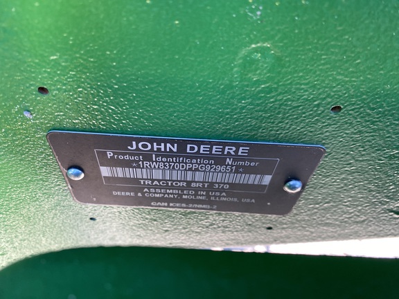 2023 John Deere 8RT 370 Tractor Rubber Track