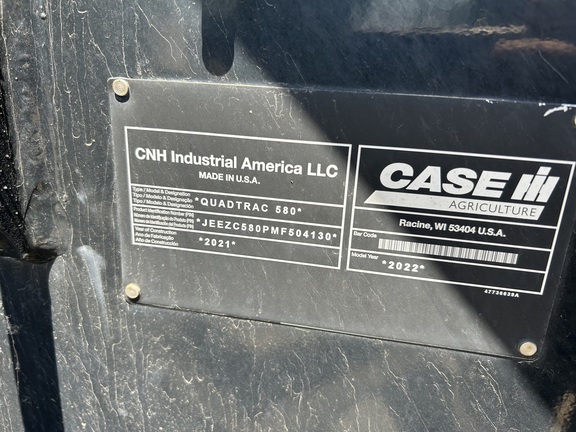2022 Case IH Steiger 580 AFS Quad Tractor Rubber Track