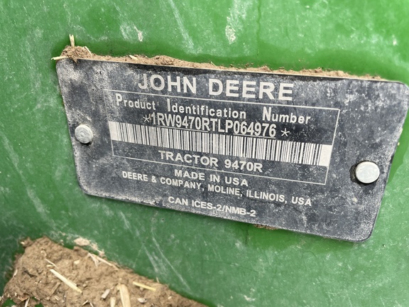 2020 John Deere 9470R Tractor 4WD