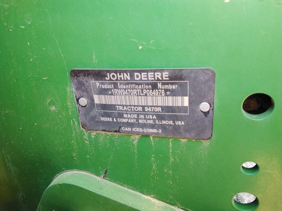 2020 John Deere 9470R Tractor 4WD