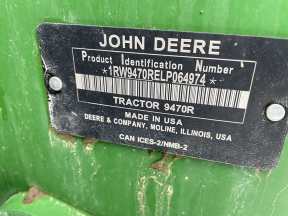 2020 John Deere 9470R Tractor 4WD