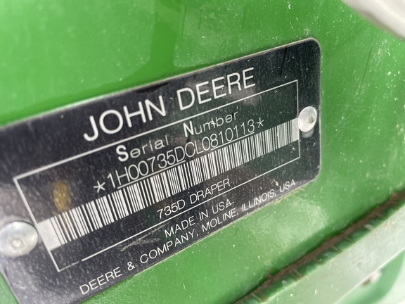 2020 John Deere 735D Header Combine