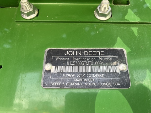 2021 John Deere S780 Combine