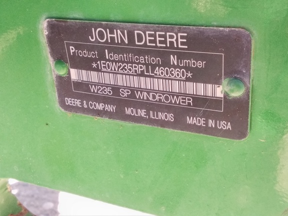 2020 John Deere W235 Windrower