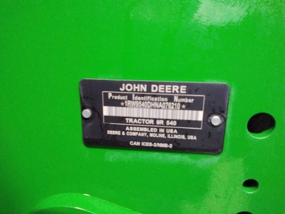 2022 John Deere 9R 540 Tractor 4WD