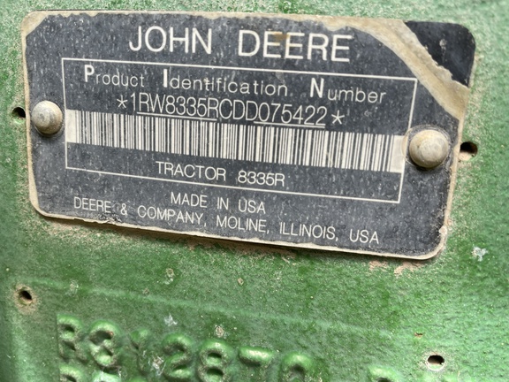 2013 John Deere 8335R Tractor