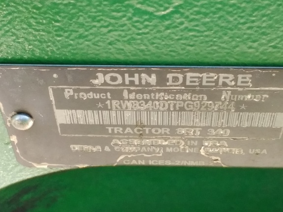 2023 John Deere 8RT 340 Tractor Rubber Track