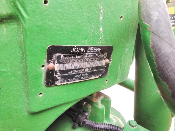 2012 John Deere 7260R Tractor