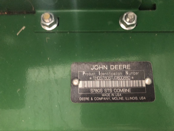 2018 John Deere S780 Combine