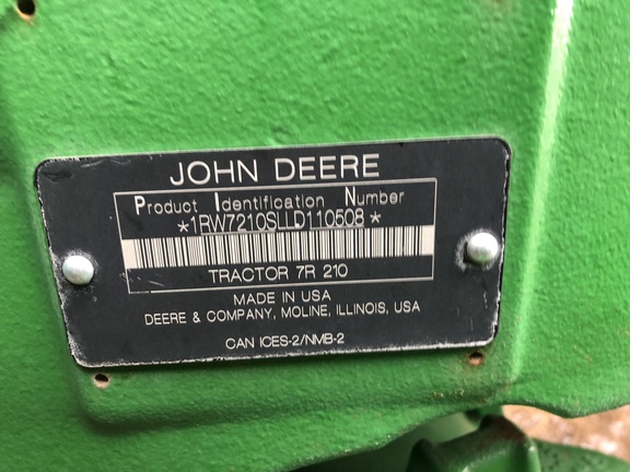 2020 John Deere 7R 210 Tractor