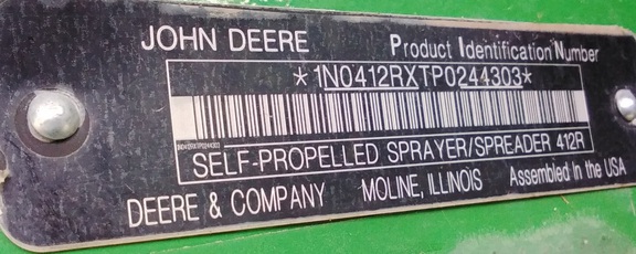 2023 John Deere 412R Sprayer/High Clearance