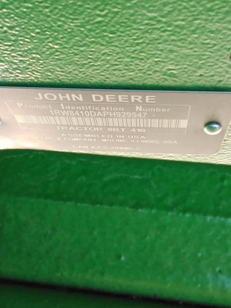 2023 John Deere 8RT 410 Tractor Rubber Track