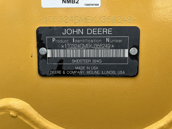 2019 John Deere 324G Skid Steer Loader