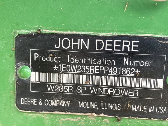 2023 John Deere W235R Windrower