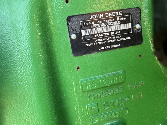 2022 John Deere 8R 340 Tractor