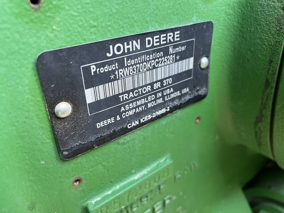 2023 John Deere 8R 370 Tractor