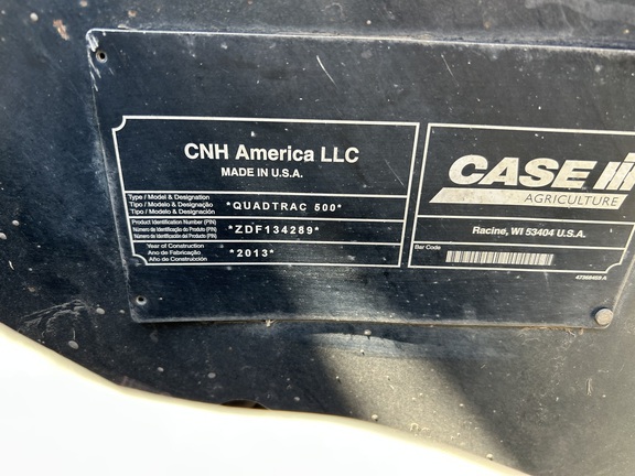 2013 Case IH Steiger 500 Quadtrac Tractor Rubber Track