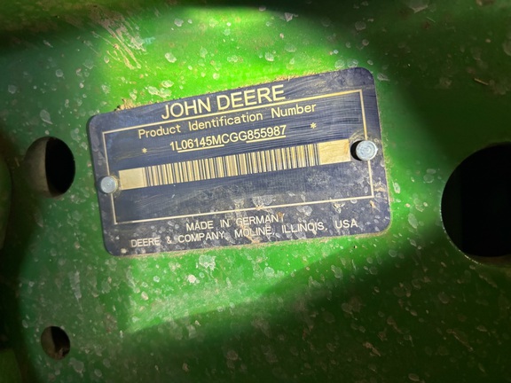 2016 John Deere 6145M Tractor