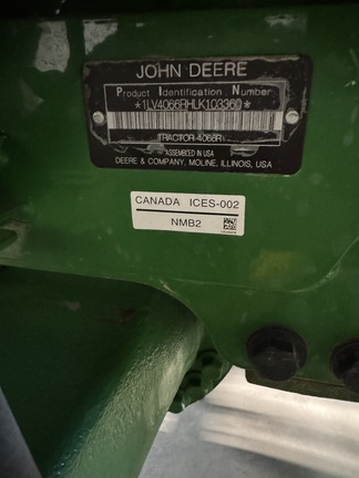 2020 John Deere 4066R Tractor Compact