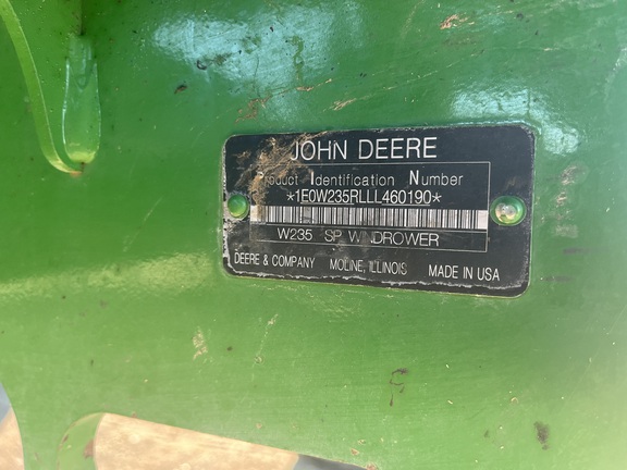 2020 John Deere W235 Windrower