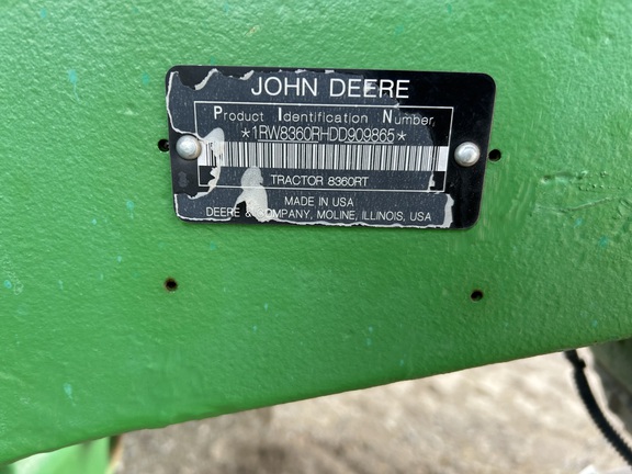 2013 John Deere 8360RT Tractor Rubber Track