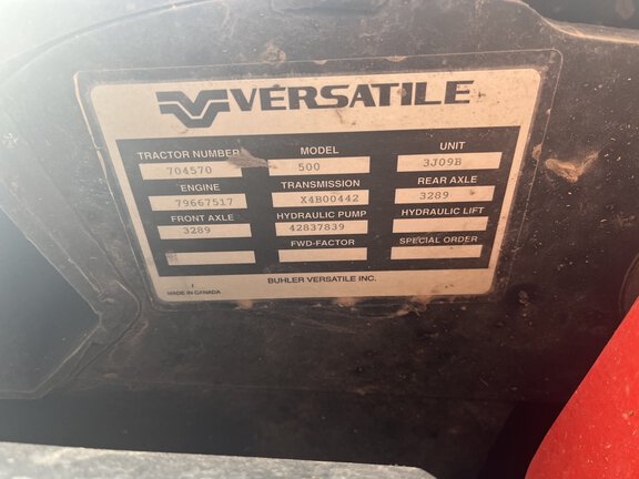 2014 Versatile 500 Tractor 4WD