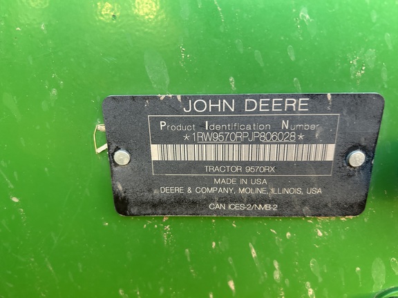 2018 John Deere 9570RX Tractor Rubber Track