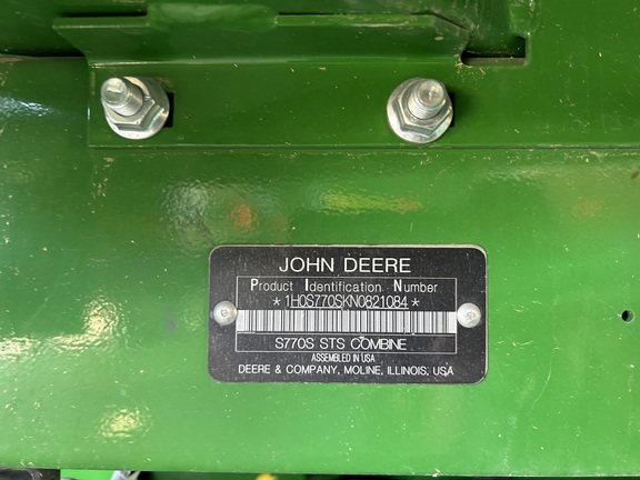 2022 John Deere S770 Combine