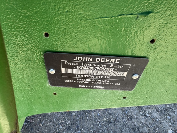 2023 John Deere 8RT 370 Tractor Rubber Track