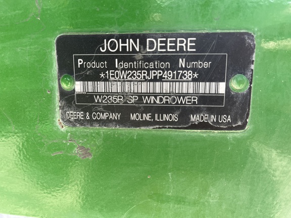 2023 John Deere W235R Windrower