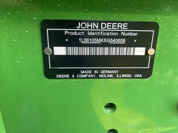 2025 John Deere 6M 105 Tractor