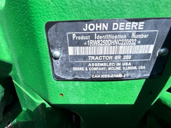 2023 John Deere 8R 250 Tractor