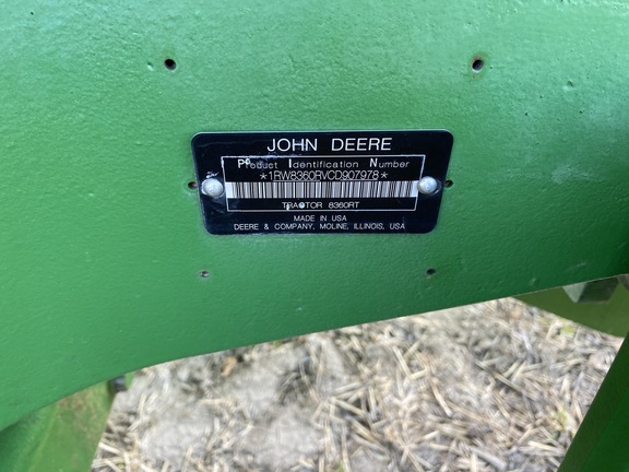 2012 John Deere 8360RT Tractor Rubber Track