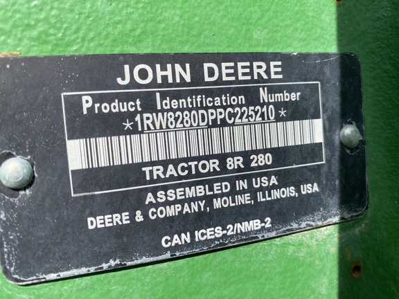 2023 John Deere 8R 280 Tractor