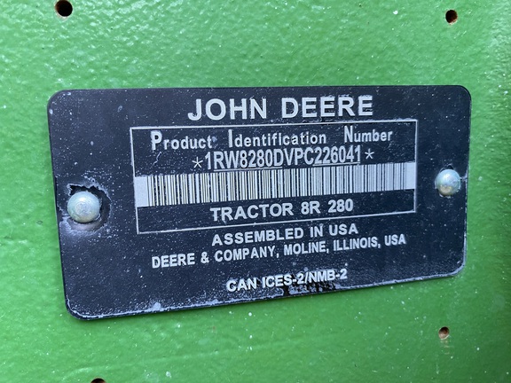 2023 John Deere 8R 280 Tractor