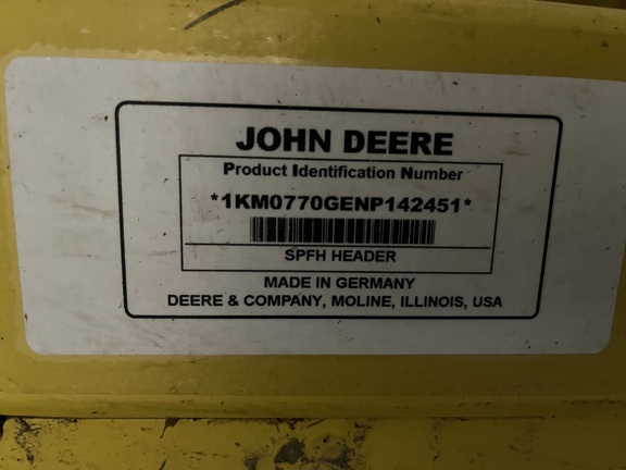 2023 John Deere 770 Header RowCrop